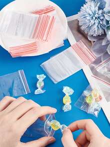 200 PE Self-Sealed Bags Diamond Paintings Diamond Accessories Plastic Bags Plastic Vacuum Bags Transparent Self-Adhesive Sealed Bags Gift Packaging Bags Multi-Functional Tools Perfect For DIY Artists And Craftsmen (Multiple Size Choices) - Clear - View 6