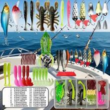 107-Piece Fishing Tackle Set With Spinners, Jigging Bait, Jigging Tips, Sinkers, Hooks, And Storage Case - Colorful Freshwater And Saltwater Combo Pack With Split Rings And Scented Lures - Perfect Starter Kit For Bass, Pike, Trout, And Walleye Fishing, Includes Tackle Box Equipment Including Pike Lures, Diving Lures, Saltwater Bait, And Small Game Baits - 107件/套 - 查看 5