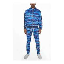 VacationGrabs Vacation Style Track Suit - Men's 2PC Set - Black - View 3