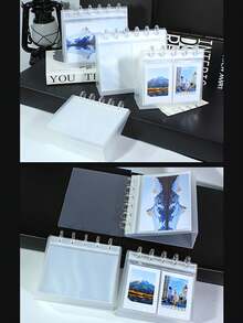 Vertical Photo Album,Plastic Photo Album With Stand And Calendar Style Design For Organizing, Storing, And Displaying | Durable Photo Folder, Home Album