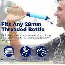 2/3/4pcs Portable Outdoor Water Filter Personal Water Filtration Straw Emergency Survival Gear Water Purifier For Camping Hiking Climbing Backpacking, Water Purifier Survival Gear, Ideal Gift For Family And Friends