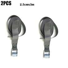 2 szt. Lina napinająca do samochodu, mocny pas z grzechotką, pasek mocujący do bagażu samochodowego, do ciężarówki, motocykla, roweru, łodzi