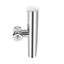 Stainless Steel Clamp-On Fishing Rod Holder For 7/8'' To 1'' Rails, 360° Rotation, Durable & Lightweight, Ideal For Yachts And Boats - Plateado - Ver 3