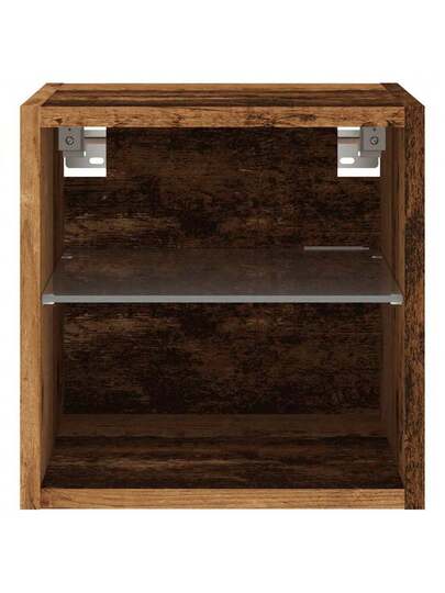 VidaXL TV Wand Unit LED Lighting 30x28.5x30 Cm Old Wood view 8