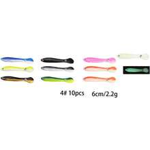 7 Stücke Angelköder Set für den Außenbereich, enthält weiche und harte Köder