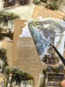 10pcs/Pack Yard Corner Plant Vine DIY Scrapbooking Decorative PET Stickers Scrapbook Supplies Stationery - one-size - View 6