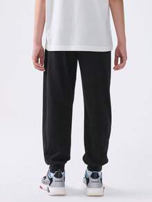 Balabala Boys' Quick-Dry Sports Pants, Lightweight Summer Joggers, 2025 New Arrival - Black - View 5