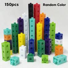 Multicolor Transforming Cube Puzzle (Random Colors); Develops Logical Thinking And Fine Motor Skills; Montessori Math Teaching Aid; Block-Style Puzzle; Early Childhood Math Educational Tool; Parent-Child Game; Room Decor. - Multicolor - View 18