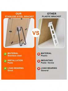 Support d'album photo en acier inoxydable - Un support photo en métal robuste avec clips de sécurité, adapté à la décoration de la maison, du bureau et des événements - Une alternative durable et multifonctionnelle aux cadres photo, avec un look moderne et un design de clip robuste