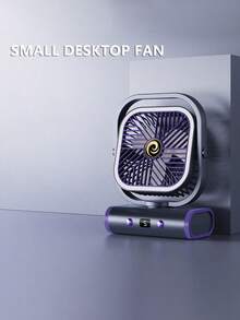 GICOOK Ventilatore da scrivania regolabile a 5 velocità con oscillazione, funzionamento silenzioso, impostazione timer, raffreddamento portatile per casa, ufficio, dormitorio e viaggio, può essere utilizzato sulla scrivania, appeso o montato a parete