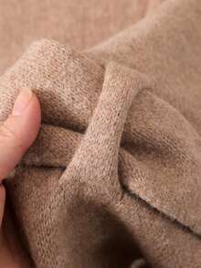 1 件纯色休闲披肩，女士春秋三角围巾，颈部保暖披肩 - 披肩 - 查看 8