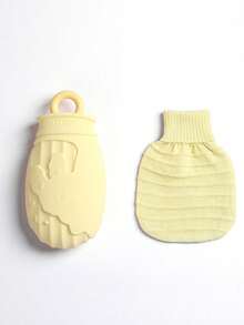 1pc Cartoon Silicone Hot Water Bottle, Warm Belly, Anti-Explosion, Filled Water Bag, Cold/Hot Compress, Hand Warmer, Essential For Women, Birthday Gift, Christmas Gift - Multicolor - View 13