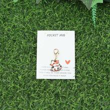 1pc/7pcs Mini Cute Kitten Pendant Keychain Cartoon Cute Cat Image With Love Pocket Card 'Give You A Little Hug' Suitable For Birthday Party, Wedding, Valentine's Day, New Year Party And Other Occasions Bag Accessories Lanyards With Id Holder Car Accessories Bag Charms - Multicolor - View 20