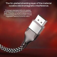 PHILIPS Cable SWA3129B/93 DP a HDMI HD 4K para conexión de video de decodificador de computadora portátil a monitor de TV y proyector, color negro - Negro - Ver 2