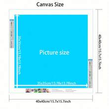 1 件节日图案钻石画套件 - 5D 马赛克全钻/全圆钻石镶嵌绘画工艺用品、手工礼物、家居装饰墙面艺术、愉悦的钻石画体验、无框架 - 彩色 - 查看 8