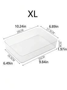 1pc/2pcs/5pcs/6pcs/7pcs Transparent Storage Tray/Box Set, 7 Different Sizes, Multi-Purpose Cosmetics, Gadgets, Cutlery Storage Box, Suitable For Dressing Table, Kitchen, Office Drawer, Bedroom, Suitable For Various Scenes - Clear - View 15