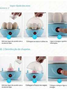 Electric Egg Cooker Steam Cooking Machine Egg Cooker 110V And 220V - Pink - View 2