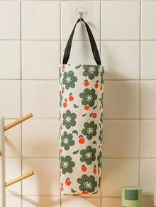 1pc Wall-Mounted Plastic Bag Dispenser Storage Rack, Garbage Bag/Storage Bag Holder, Kitchen Plastic Bag Organizer Hanging Bag, Multi-Functional Garbage Bag/Storage Bag, Floral & Fruit Pattern Wall-Mounted Versatile Garbage Bag Storage Hanging Bag, Suitable For Home, Kitchen, Summer Beach Party, Food, Camping, Storage, Room Decor, Kitchen Accessories - Multicolor - View 11