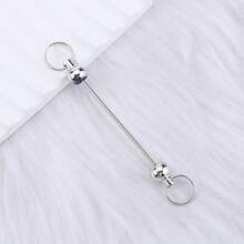 20pcs Blank Beadable Keychain Bars, Metal DIY Blank Beading Keychain Rods, Keychain Making Supplies, Suitable For Pendant DIY Crafts And Jewelry Making