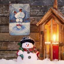 Rustic Christmas Metal Sign Plaque Custom Festive Wall Art For Winter Home Or Gift Decoration Home Decor Christmas Decorations Room Decor