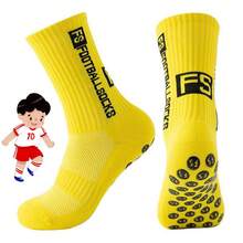 1/5 Pairs Kids Sports Socks, Football Socks, Non-Slip Socks, Knee-High Socks, Mid-Calf Socks, Compression Socks, Basketball Socks, Children