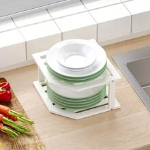 1个竹制转角置物架 - 节省橱柜空间，适合放在厨房台面上，用来放置盘子、碗碟等。这款转角置物架既可以放在台面上，也可以放在橱柜里，有效帮助整理厨房空间。 - 彩色 - 查看 8