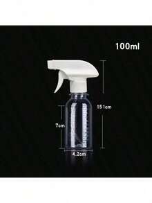 1pc Multi-Functional Garden Watering Pot, Transparent Plastic Spray Bottle For Hair Misting And Hydration