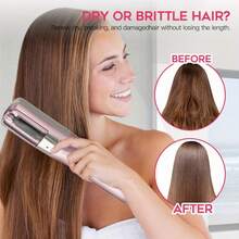 1pc Automatic Electric Hair Trimmer, 2-In-1 Multi-Function Rechargeable Split End Trimmer, Auto Repair Split Ends For Dry, Split, Damaged And Fragile Hair Tips, Unisex Haircut Tool, Portable USB Hair Trimmer, Automatic Electric Hair Trimmer, Women's Holiday Gift - Multicolor - View 2