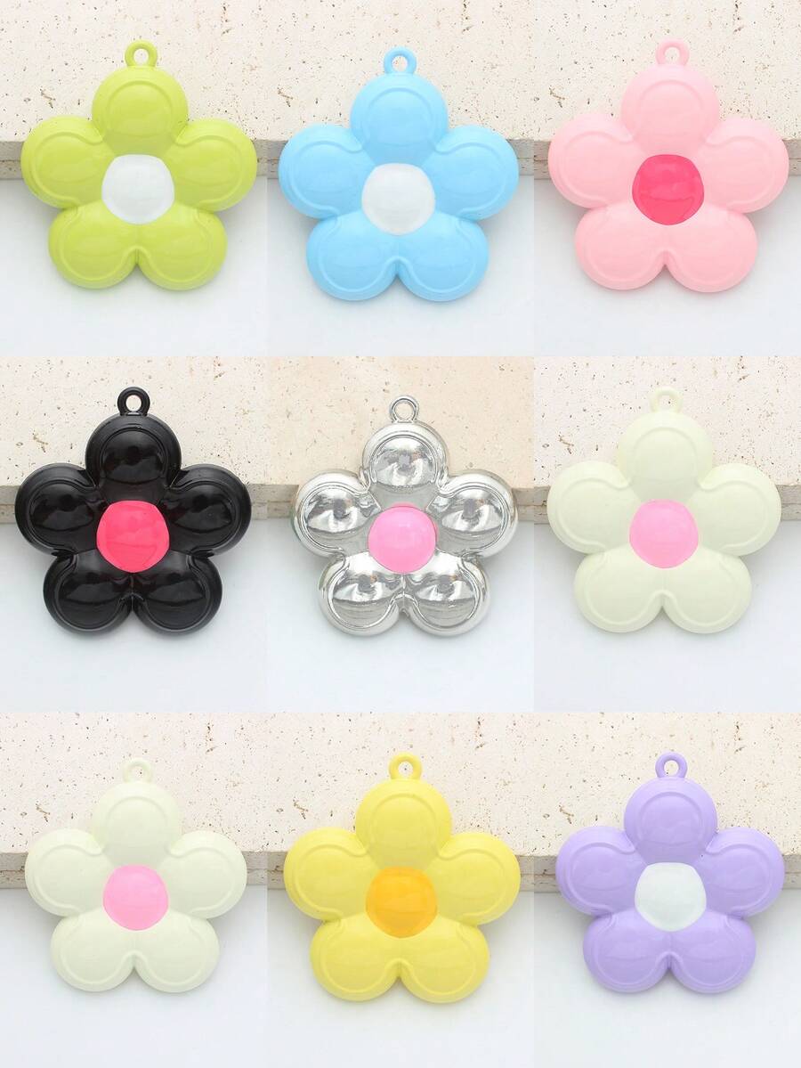 1pc Donut Shaped Alloy Painted Realistic Food Dessert DIY Fashion Jewelry Pendant, Suitable For Everyday Wear