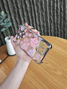 Niedliche Handyhülle mit rosa Herz Leopardenmuster, ästhetische, lebendige Hülle, modischer, stoßfester, personalisierter Schutz, kompatibel mit iPhone 16Promax 16 15 14 13 12 11 X XS XSMAX Plus Pro S25Ultra S25Edge S25 24 23 22 plus FE Hülle - Goldene(gold) - Übersicht 9