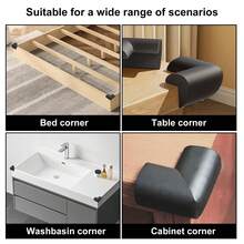 Soft Corner Protector, Furniture Corner And Edge Safety Bumpers, Soft Rubber Foam Cushion Covers, Foam Rubber Guards Bumpers For Bed Table Cabinet Corner Impact Absorption - Multicolor - View 6
