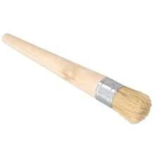 木柄圆形猪鬃粉笔油画蜡笔50毫米画笔艺术家用20-50毫米直径