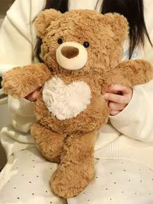 35厘米/13.78英寸可爱心形熊毛绒玩具卡哇伊泰迪熊毛绒玩具超柔软填充动物毛绒玩具完美的可爱礼物男孩女孩生日派对节日家居装饰 - 彩色 - 查看 4