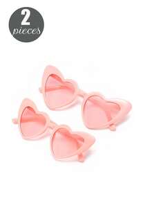 Bộ 10 chiếc/8 chiếc/1 chiếc kính hình trái tim phong cách cổ điển, kính mắt mèo hình trái tim thời trang, thích hợp làm quà tặng cho cô dâu, tiệc độc thân, đám cưới, tiệc cưới hỏi, phụ kiện thời trang (Có một vài vết xước nhỏ, vui lòng cân nhắc kỹ trước khi đặt hàng) - Hồng - Xem 17