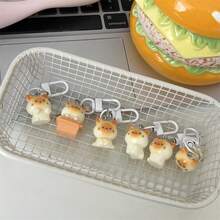 6 pezzi Portachiavi carino 3D a forma di gatto siamese, ciondolo per borsa a forma di gattino adorabile, accessori personalizzati per fidanzata/coppia/migliore amica, accessori per borsa con portaidentità, accessori per auto, regali di Natale per insegnanti e sorelle