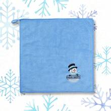 Toalha de mão super macia bordada de boneco de neve para o Natal, adequada para cozinha, decoração de banheiro e presentes, toalhas de banho para salão de beleza, esportes de hotel, itens essenciais para casa, toalha, cuidados com a pele