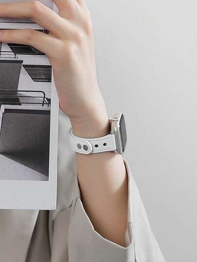 纯色PU表带，兼容 42mm、38mm、40mm、41mm、44mm、45mm、46mm、49mm，时尚智能手表替换表带，适用于Series Ultra2、Ultra SE2、SE 11、10、9、8、7、6、5、4、3、2、1，可作为返校礼物