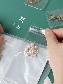 1pc Clear Seal Stamp Storage Folder, Plastic Storage Photo Album, Seal Bag Storage Keeper, Card Folder Storage Bag, For DIY Scrapbooking Art Craf