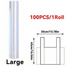 100/200/300pcs Durable And Tear-Resistant Food Storage Bags For Fruits And Vegetables, Suitable For Outdoor Cooking And Kitchen Use - Transparent - View 14