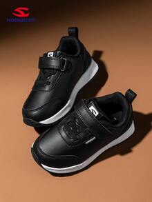 HOBIBEAR 1 Pair Kids Minimalist Outdoor Shoes, Comfortable Walking Shoes For Boys And Girls, Suitable For All Seasons, Waterproof Black