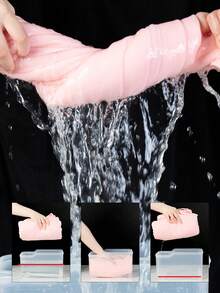 1 件女童连帽拉链泳衣罩衫，可爱泡泡袖带裙，适合多个年龄段，吸水毛巾面料，适合幼儿和儿童，居家、游泳、沐浴必备 - 淺粉色 - 查看 6