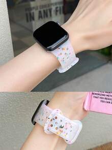 1条透明硅胶运动表带,兼容 42mm、44mm、45mm、46mm、49mm,时尚智能手表替换表带,适用于 Ultra2、Ultra SE2、SE 11、10、9、8、7、6、5、4、3、2、1系列,男女通用 - 無色 - 查看 7