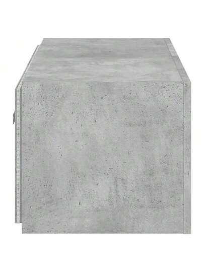 VidaXL TV Wand Unit LED Lighting 100x35x31 Cm Concrete Grijs view 11