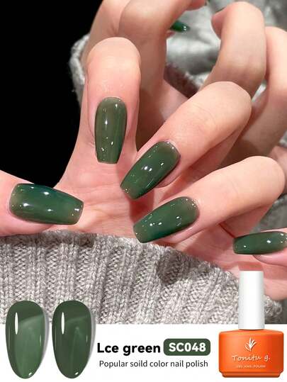 Tonitu g. Tonitu G 7ml Jelly Gel Nail Polish – Nude Pink Rose Purple Red Gray Burgundy Brown, Soak-Off, UV/LED Curing, Translucent Mint Green Milky Semi-Permanent Gel Polish For Manicure At Home Salon & Nail Art, Gift For Women