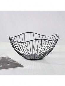 Iron Fruit Basket, Rust-Resistant & Breathable Snack Bowl - Kitchen Storage Organizer Rack, Can Hold Fruits And Packaged Snacks, Also Suitable For Living Room Or Kitchen - Multicolor - View 17