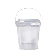 Aimall 20 Pcs Food Clear Bucket Plastic Gallon Bucket Round Reusable Ice Cream Containers With Lids And Handles Airtight Clear Plastic Tub Freezer Reusable Pail For Kitchen Drinks Home - Quảng trường - Xem 2