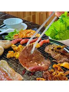 2 szt. szczypiec ze stali nierdzewnej, grube i odporne na ciepło do kiełbas, parówek i narzędzi do grillowania na świeżym powietrzu