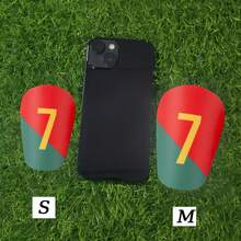 WRELS 1 Pair Mini Soccer Shin Guards, Adult Calf Protector, Thick Durable Stable Fit Cushion Protection Sleeve - Red - View 4