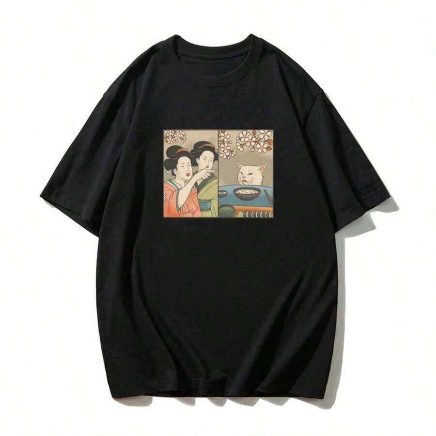 2025 Camisetas se están vendiendo bien en verano, The Blacklist FRIENDS WITH RAYMOND, serie de televisión estadounidense, moda para mujeres y hombres, camiseta de gran tamaño - Negro 2 - Ver 1
