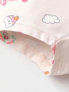 Balabala 女童棉质抗菌内裤三条装平角内裤 - 白藍色調 - 查看 4